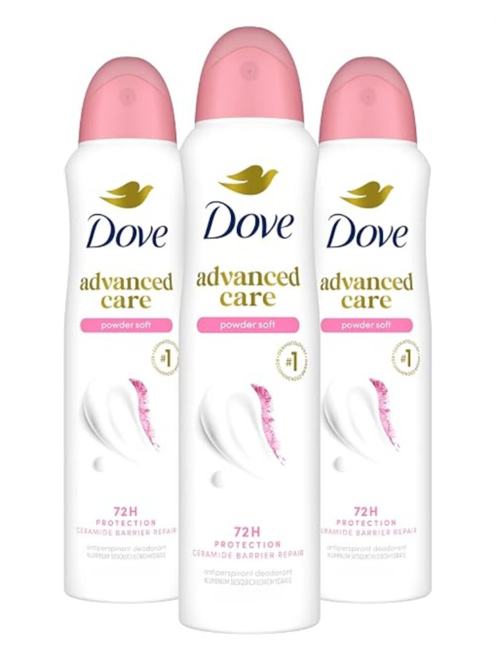 Dove Advanced Care Antiperspirant Deodorant Spray Powder Soft 3.8 oz 3PK
